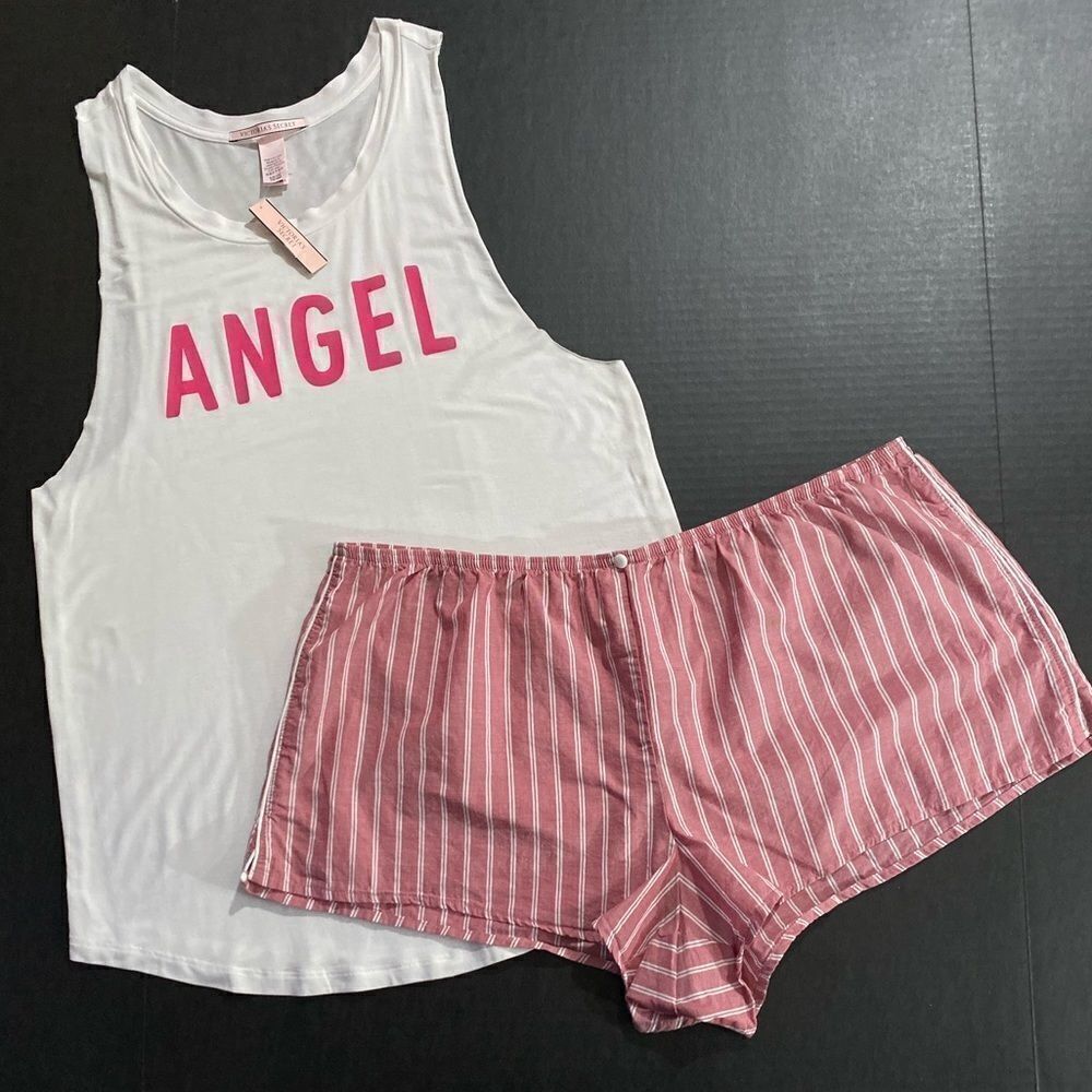 Victoria’s Secret Mayfair shorts Angel top pajama